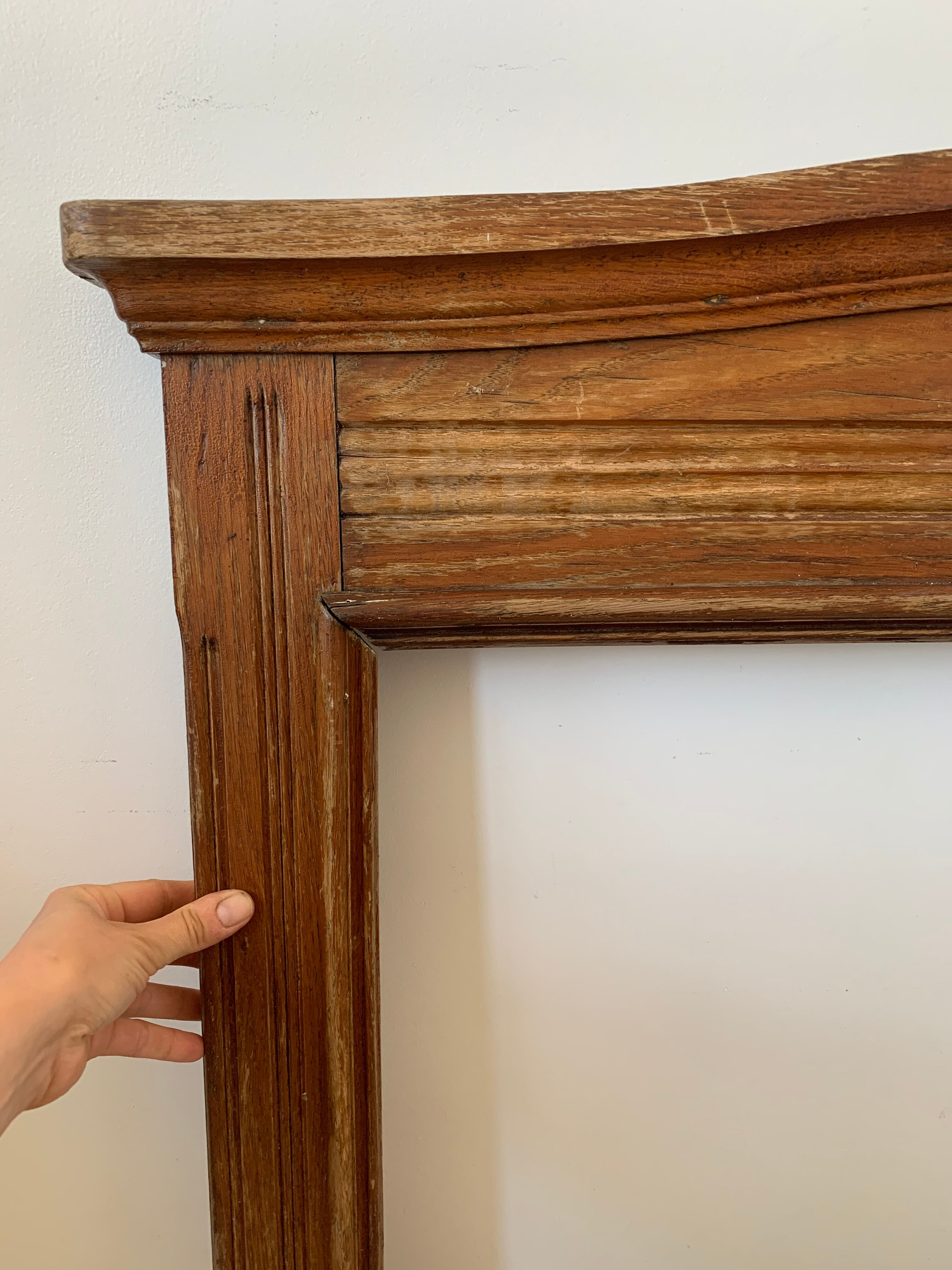 Old pedimented frame 107x78cm