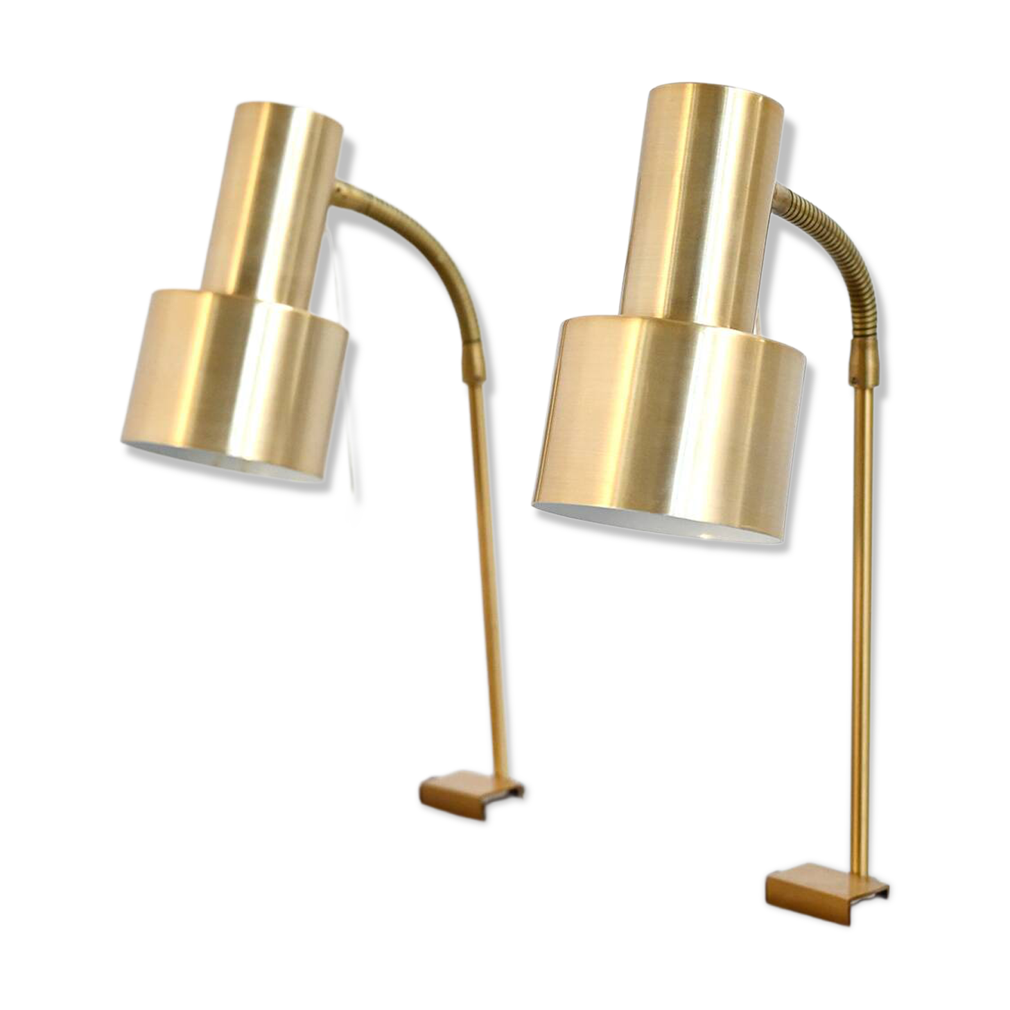 Paire de lampes de chevet par Nybro Armaturfabrik AB, années 1950.