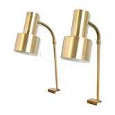 Paire de lampes de chevet par Nybro Armaturfabrik AB, années 1950.