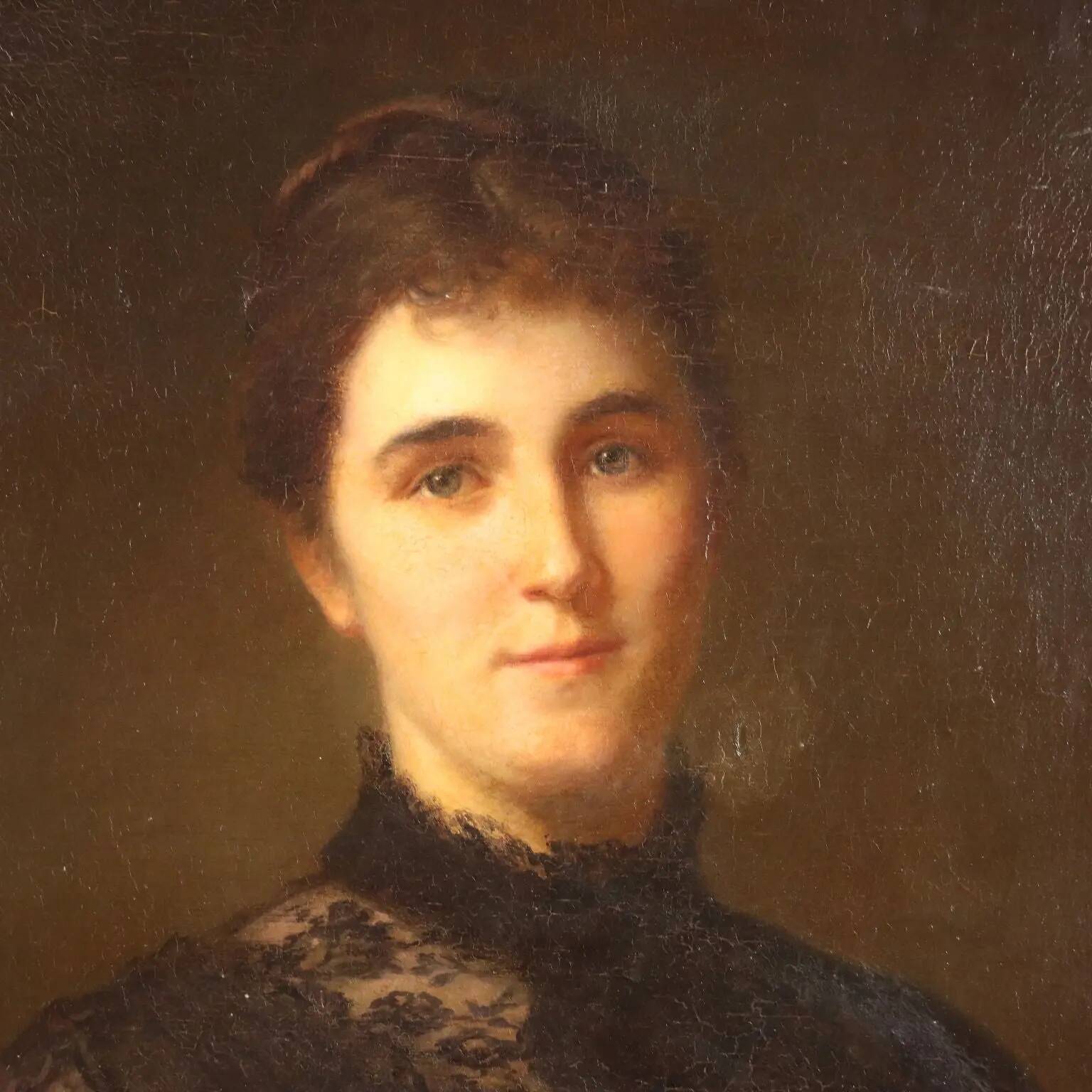 Old painting signed Roberto Fontana, oil on canvas, 19th century.