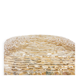 Amber glass wall light in the shape of a fingerprint, Germany, 1970s.