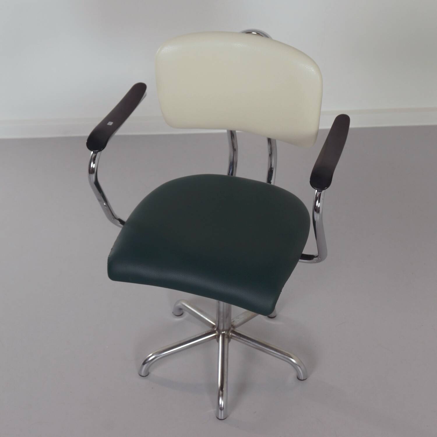 Industrial office chair with armrests by toon de wit for de wit, 1950s | gr
