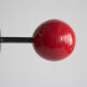 Black and red patère