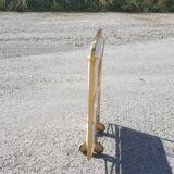 Formica white folding wheeled service 60s