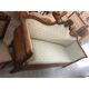 Antique Hand-Carved Solid Walnut Sofa, Early 19th Century