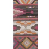 Vintage Turkish rug from Oushak, hand-woven 78x274 cm