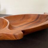 Wooden fish shaped dish