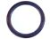 Miroir rond en chêne massif, biseauté, abimé, diamètre 56cm