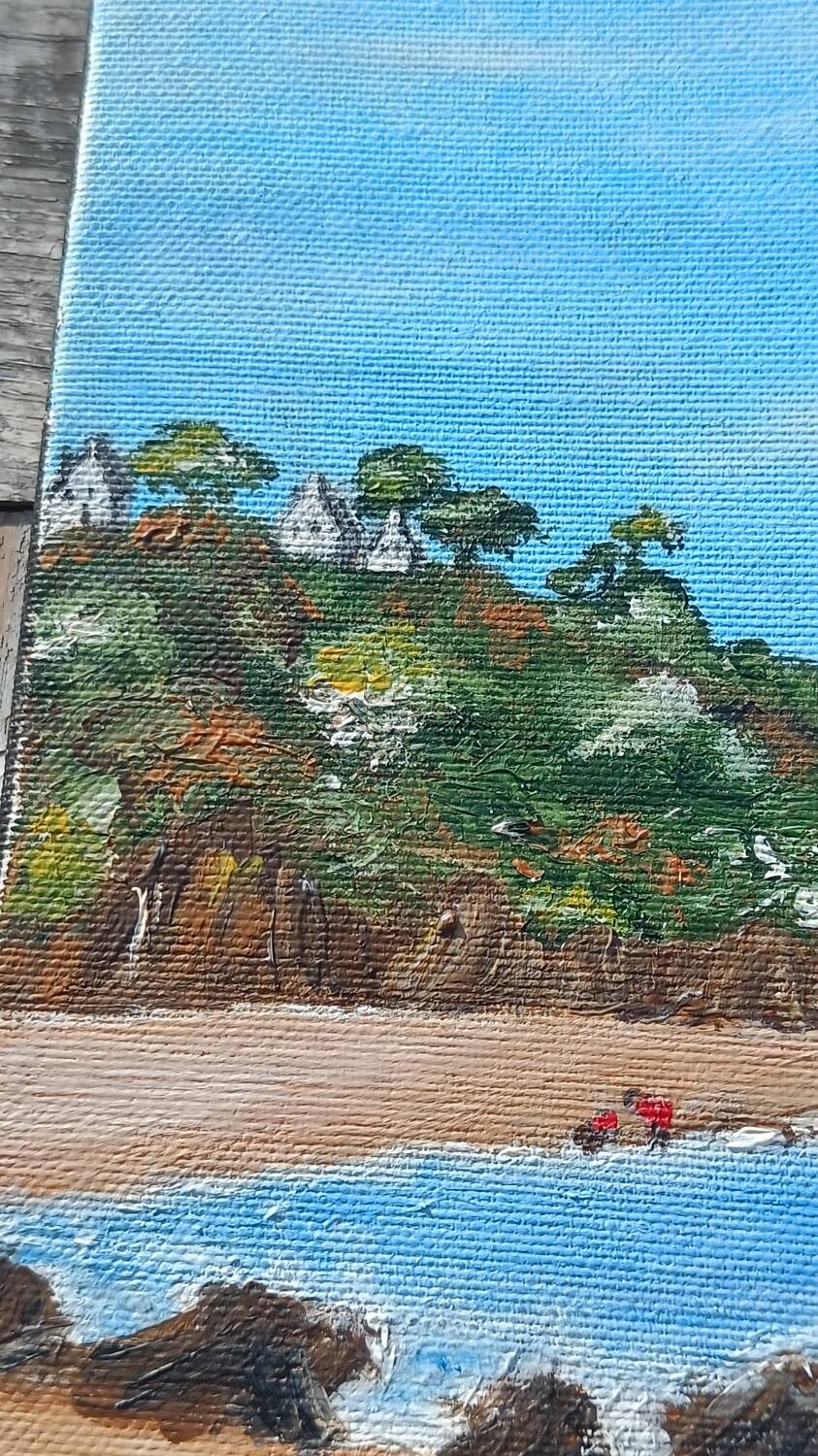 Painting on canvas Cancale