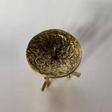 Brutalist bronze candleholder, 1970s