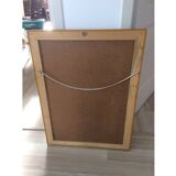 Old golden bevelled mirror 76 x 57cm