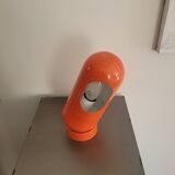 Vintage culbuto lamp in orange metal 1970s.