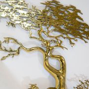 Brass wall sculpture