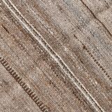 6x10 Brown and Beige Living Room Kilim Rug, 199x306Cm