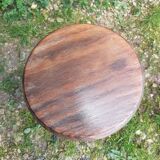 Old vintage wooden tripod milking stool