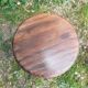 Old vintage wooden tripod milking stool