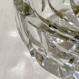 Large Saint Louis crystal ashtray or pocket emptier, ambassador model