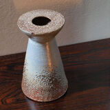 Brutalist diabolo vase by Joël Baudoin, 60s