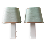 Pair of vintage Danish lamps 1980