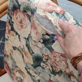 Set of 2 rattan armchairs with a bench.