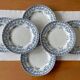 6 antique flat plates in Saint-Amand earthenware (Nord)