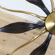 Plafonnier flower petals in Bakelite and aluminum cast, Italian sputnik