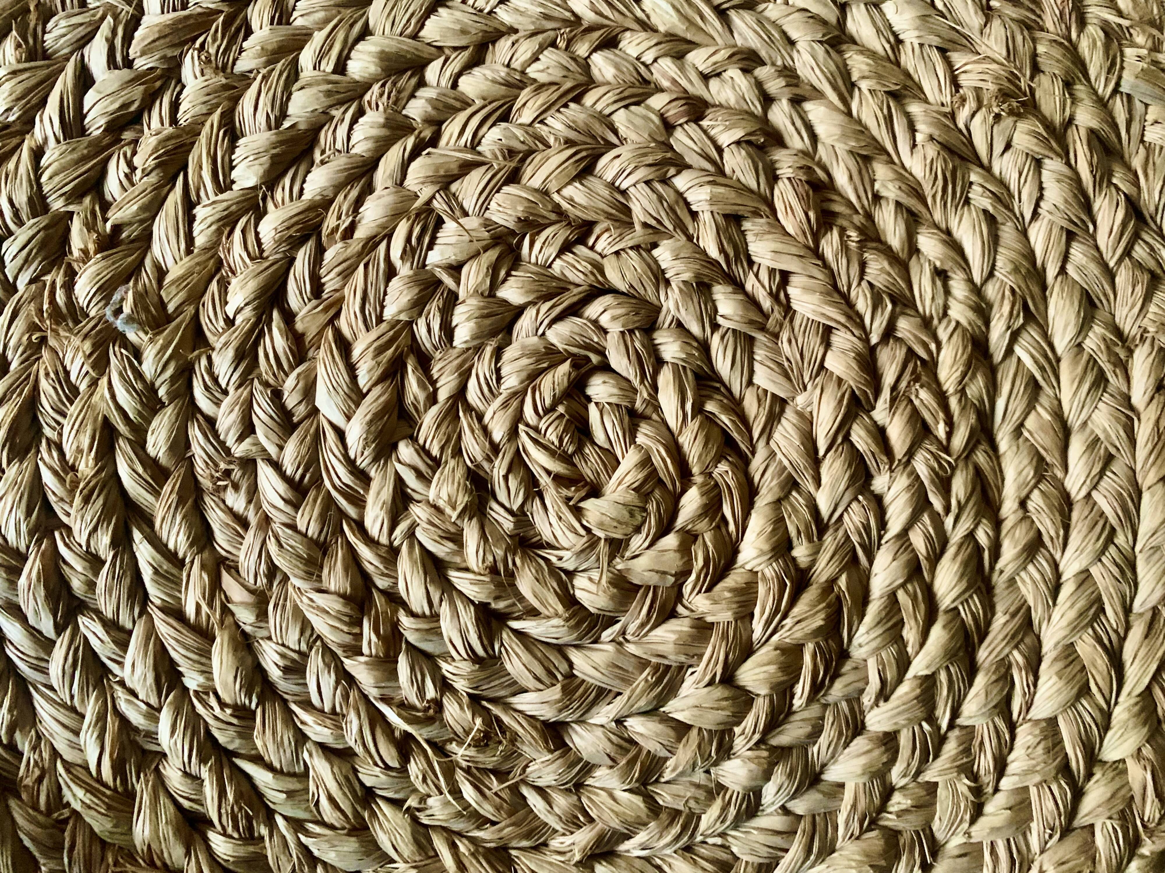 Round rope mirror from the 70s