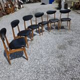 6 vintage chairs from the 60s