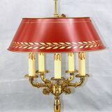 Bronze Bouillotte Lamp in Solid Empire Style Five Lights * Lucien Ga