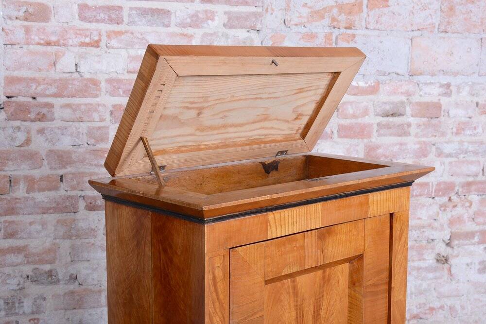 Small Antique Biedermeier Cabinet in Ash and Spruce, 1830s