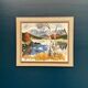 Original Mid Century Swedish Oil On Canvas – “Landscape With Birches” By Ivar Hjertqvist – Vintage & Framed – 69 × 60 Cm (27.2" × 23.6")