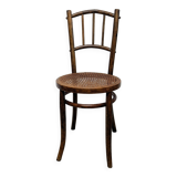 Bentwood bistro chair with caned seat
