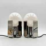 Pair of 70s Design Lamps 'BILIA' by Claudio Salocchi for Lumenform, 1970s