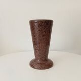 Vintage speckled granite vase