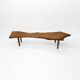 Table basse arbre vintage Live Edge 1960 Bois 1970