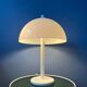 White Mid-Century Dijkstra mushroom table lamp