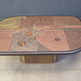 Vintage Paul Kingma style coffee table, 1980s
