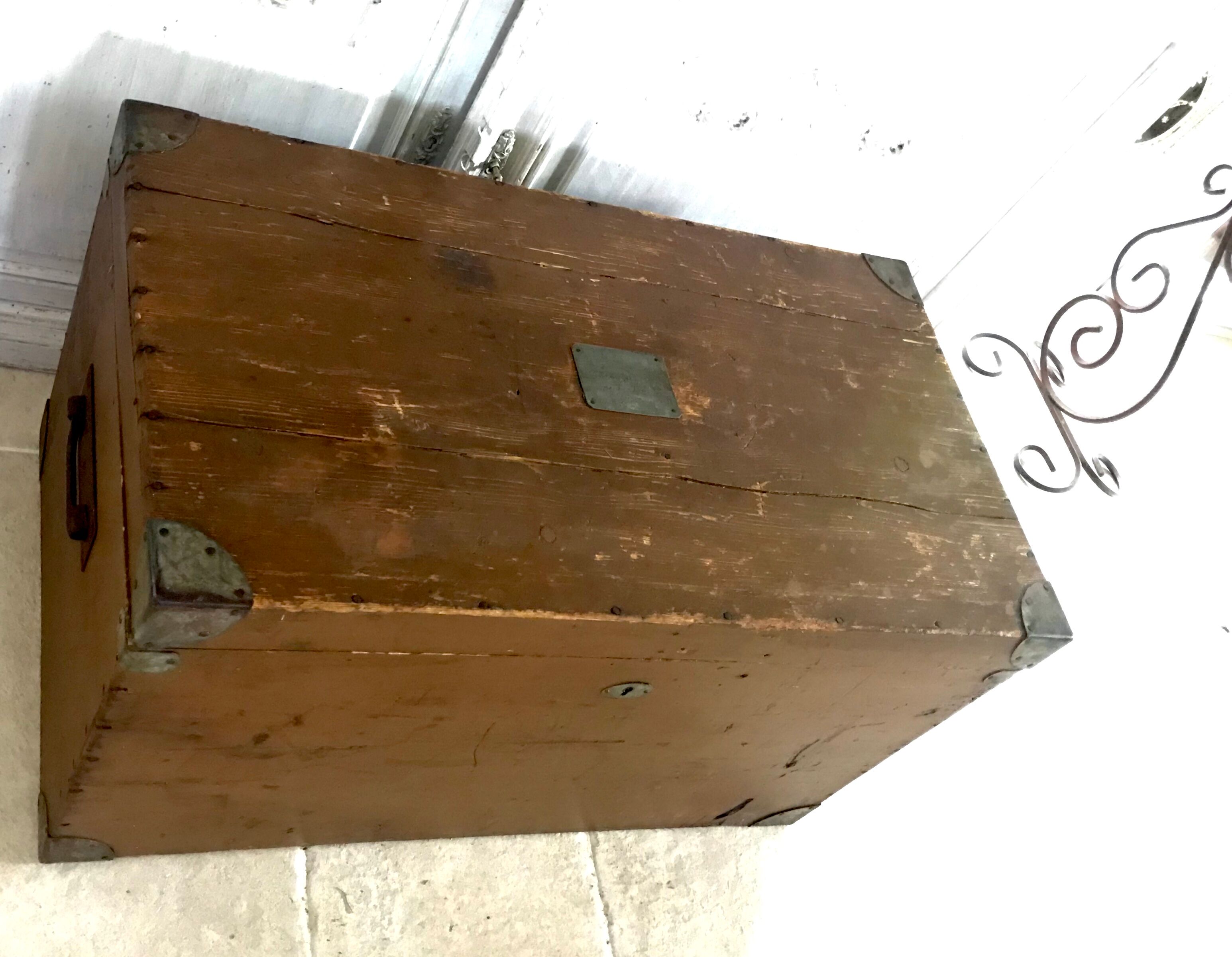 Ancient travel trunk