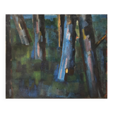 HST 1956 painting "The Forest" Guy Feinstein (1929-2008) Narrative figuration