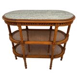 Louis XVI style server with three trays, circa 1900