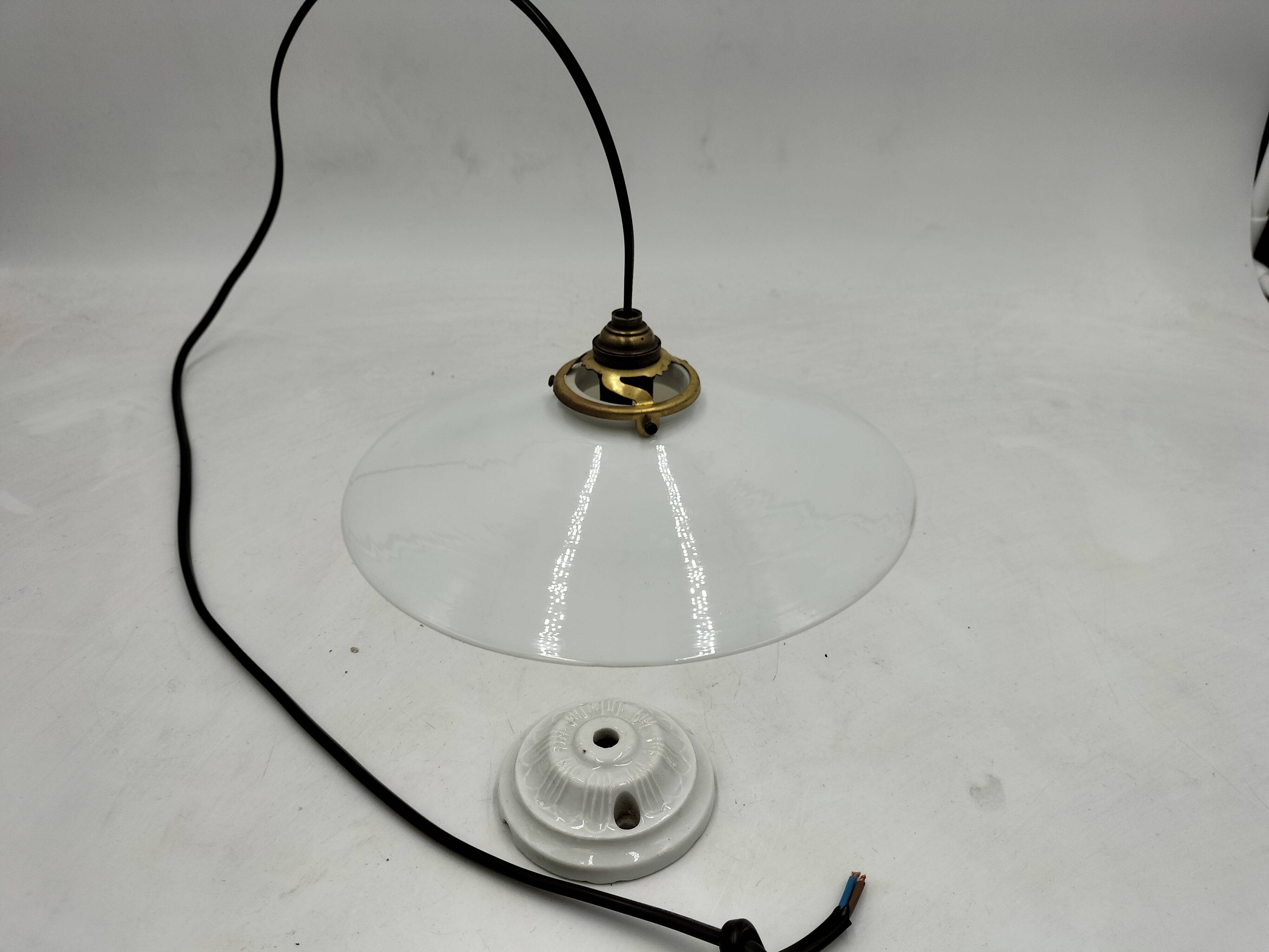 Opaline pendant light