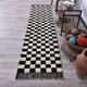 2x10 Checkered Moroccan Runner Rug 70x302Cm SK 242433