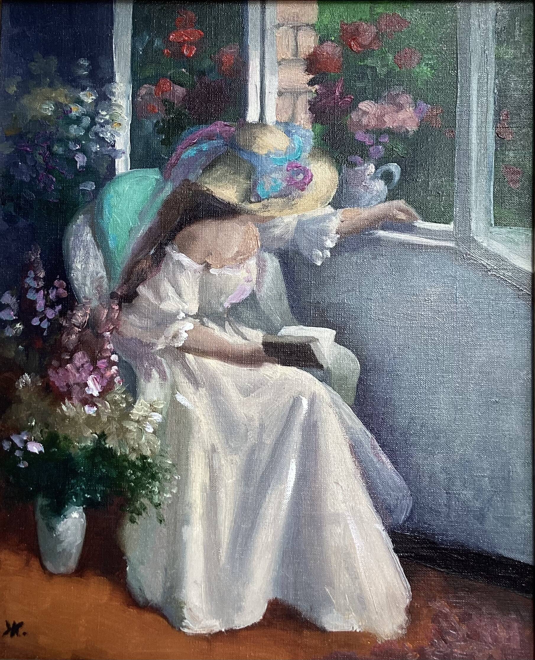 Signed painting Oil on canvas dimensions: height -55cm- width -47 cm-