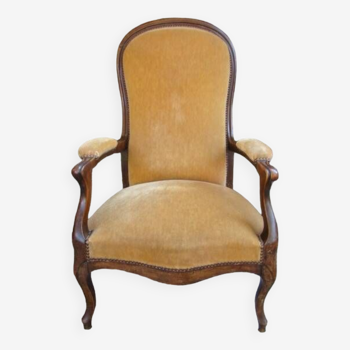 Fauteuil voltaire noyer ancien