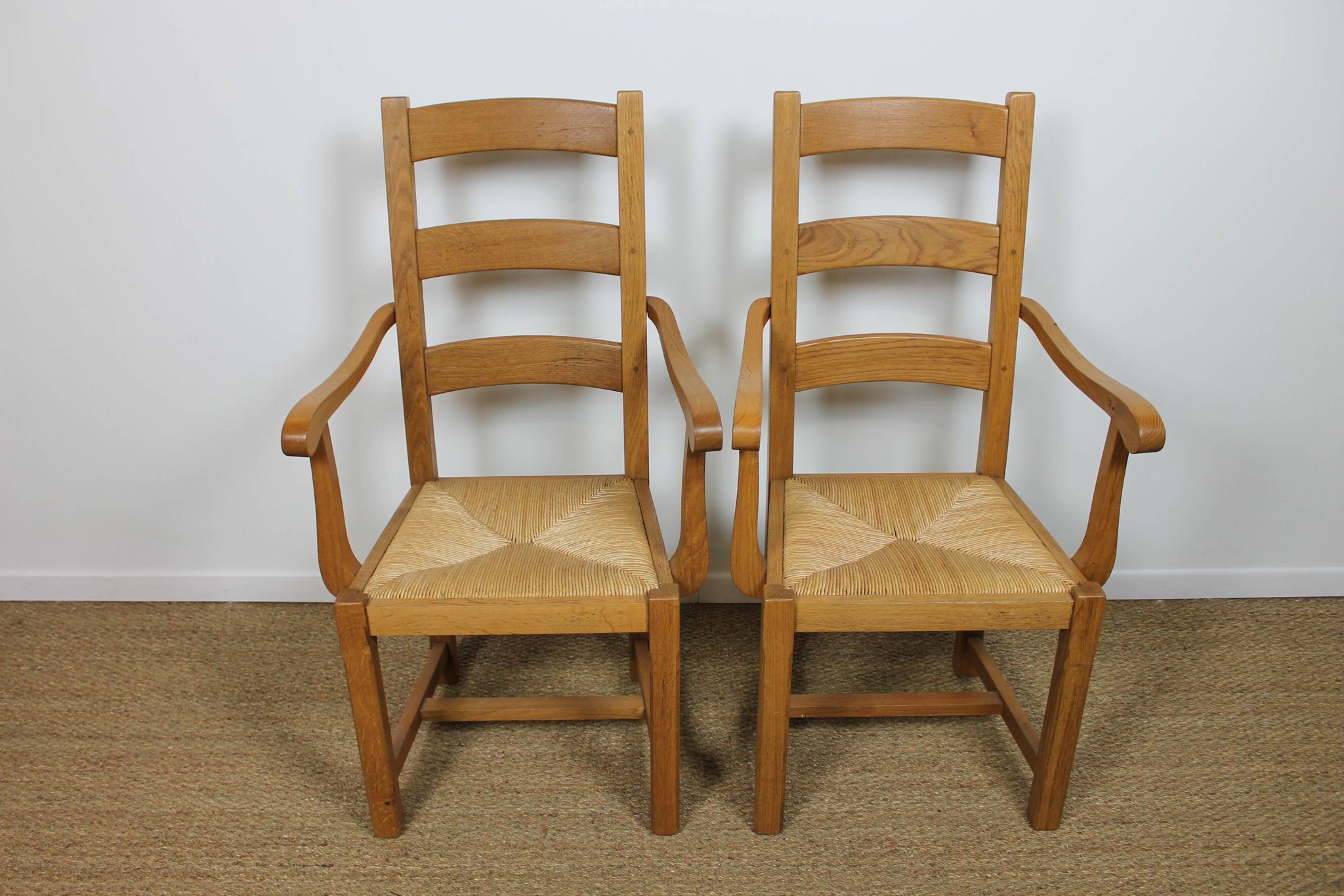 Pair of ardèchois armchairs