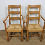 Pair of ardèchois armchairs