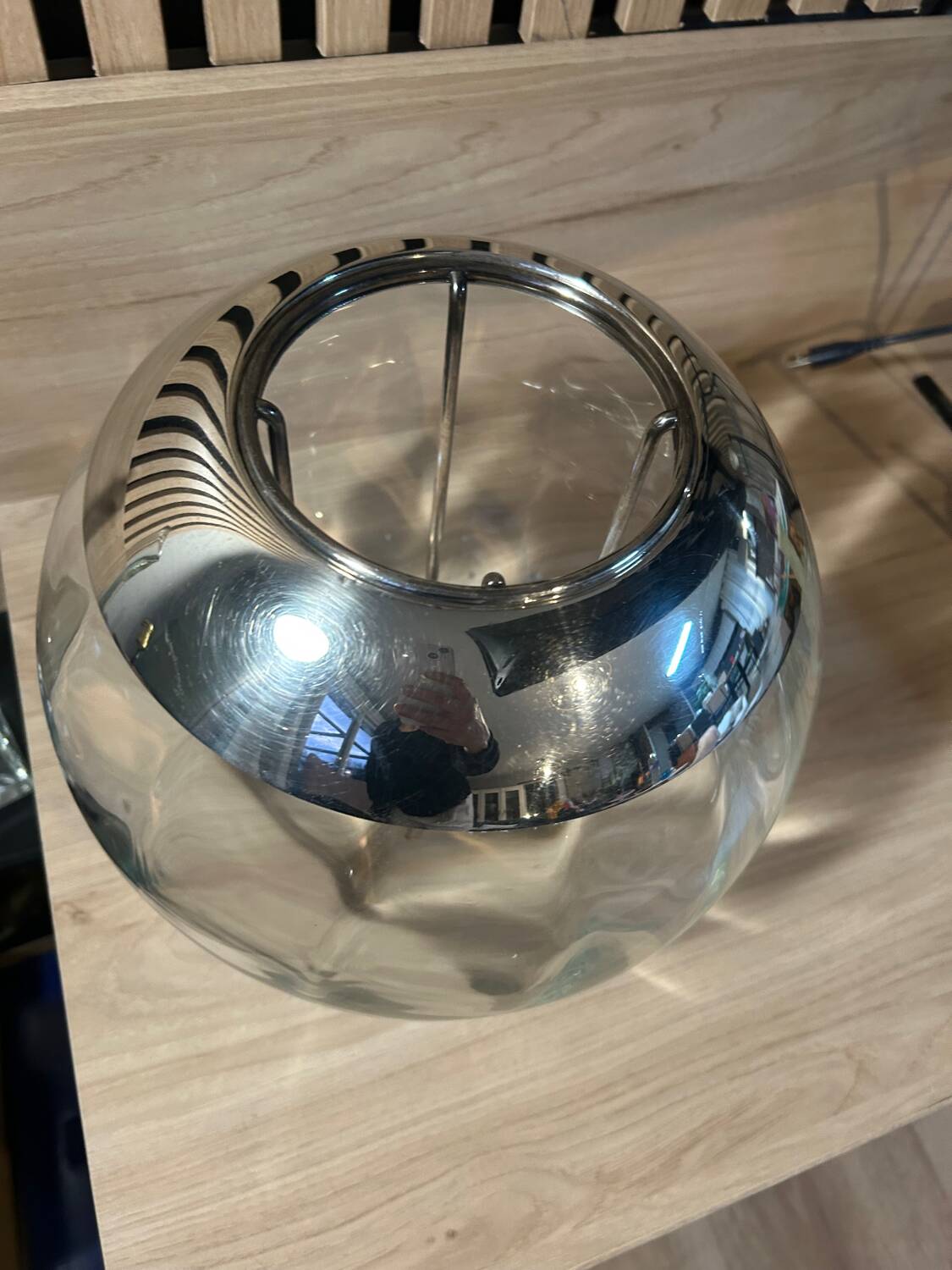 Crystal and silver-plated metal champagne bucket