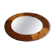 Wall mirror in solid pine by Glasmäster Markaryd, Sweden, 1960s.