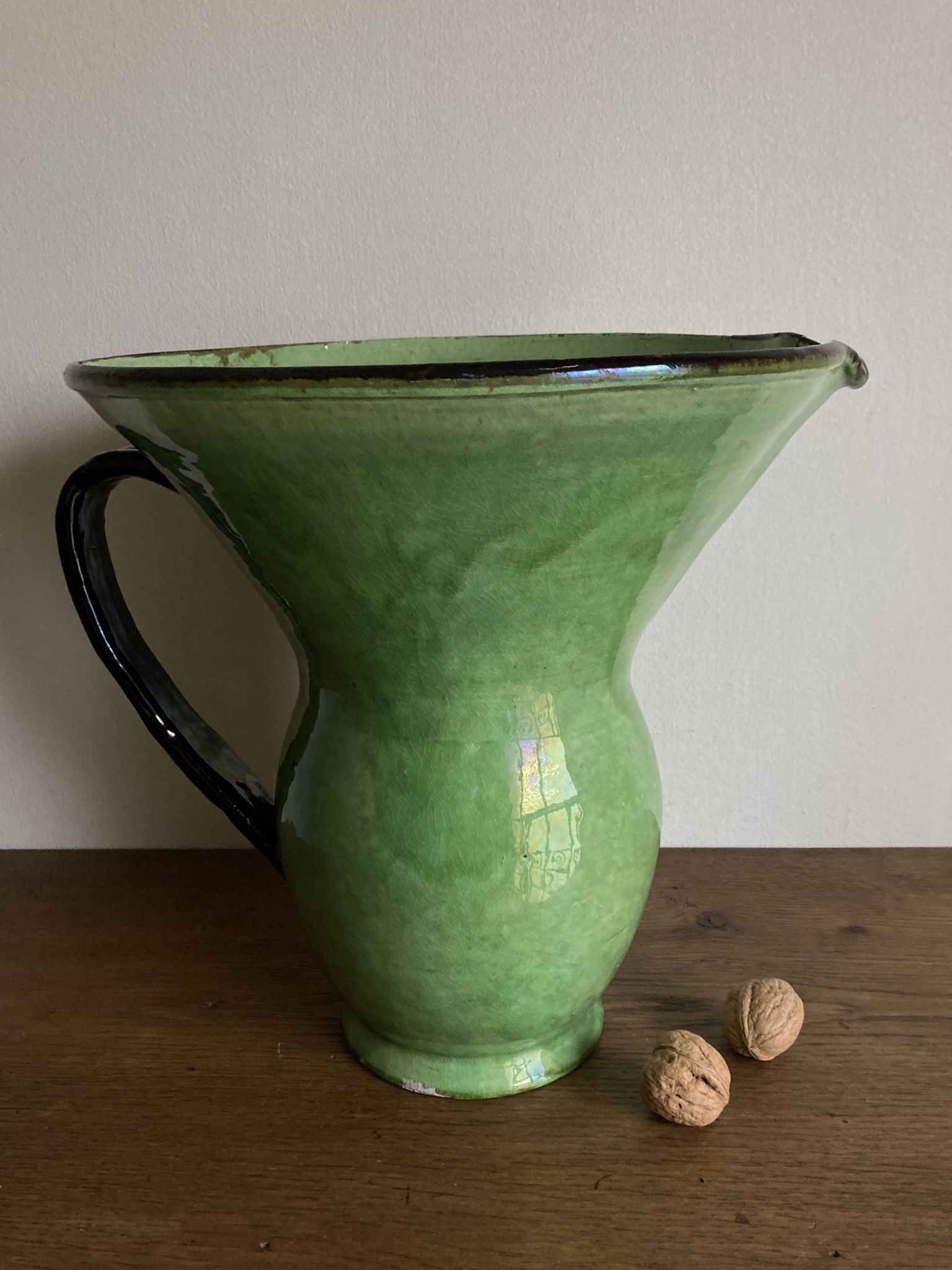 XXXXL glazed earthenware vase by Etienne Noel in Dieulefit, 1950