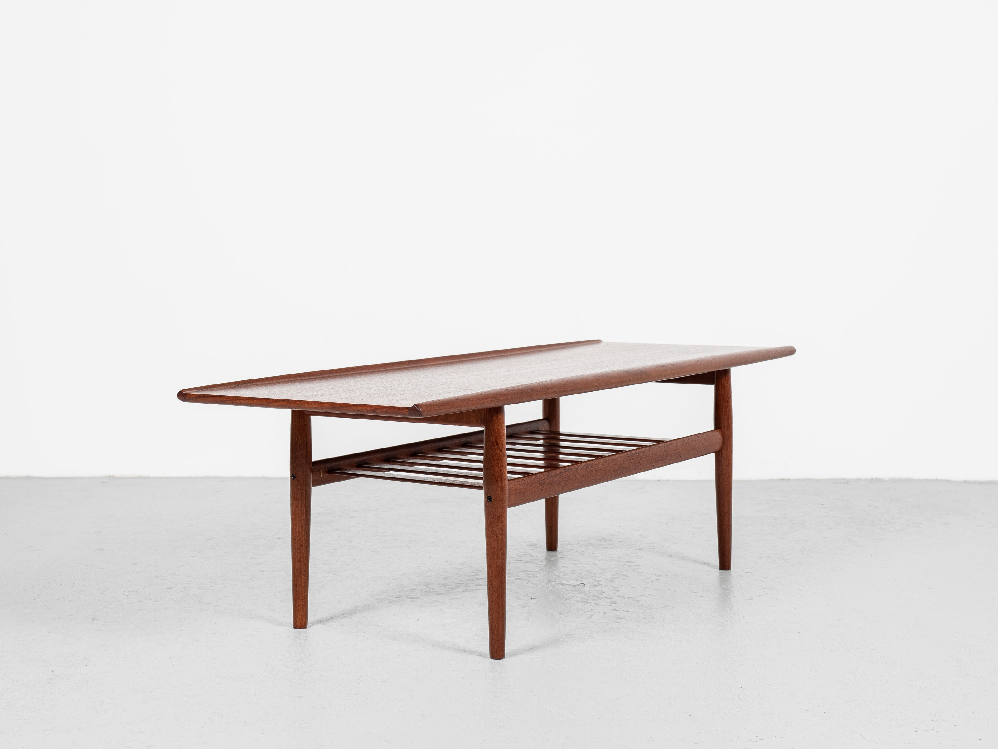 Midcentury Danish large coffee table in teak by Grete Jalk for Glostrup 1960s